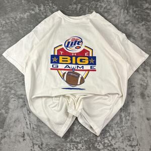 Vintage 2003 Omnisource Miller Lite The Big Game White Size X-large